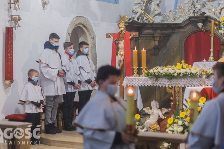 Lutomia Dolna. Intronizacja relikwii św. Jana Pawła II