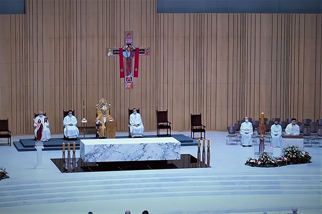 Obchodom w Świątyni Opatrzności Bożej przewodniczył bp Piotr Jarecki.