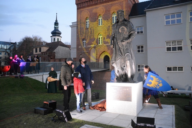 Odsłonięcie pomnika Władysława Opolczyka