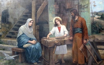 Święta Rodzina – obraz z bazyliki Zwiastowania w Nazarecie.