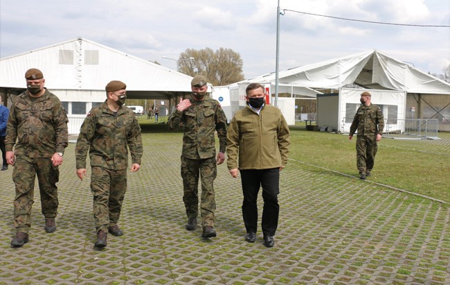 Obchód punktu szczepień.