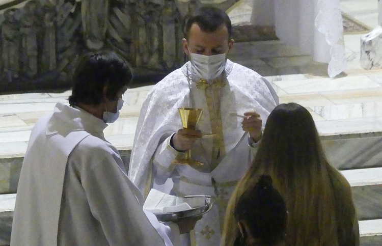 Greckokatolicka liturgia Wigilii Paschalnej w Bielsku-Białej-Leszczynach