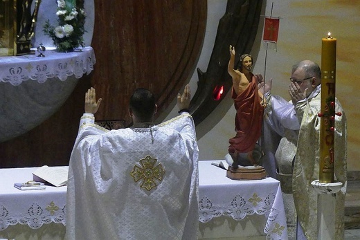 Greckokatolicka liturgia Wigilii Paschalnej w Bielsku-Białej-Leszczynach