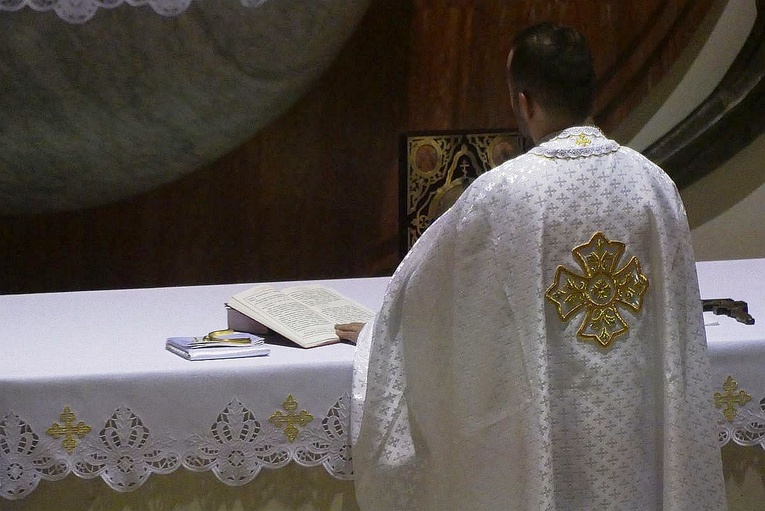 Greckokatolicka liturgia Wigilii Paschalnej w Bielsku-Białej-Leszczynach