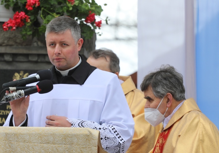 Uroczystość 40. rocznicy 3-majowej Mszy św. "Solidarności" w Andrychowie - 2021