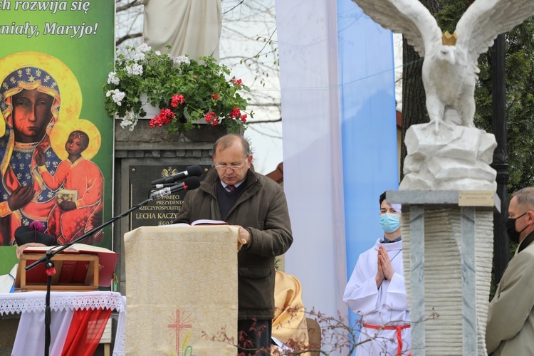 Uroczystość 40. rocznicy 3-majowej Mszy św. "Solidarności" w Andrychowie - 2021