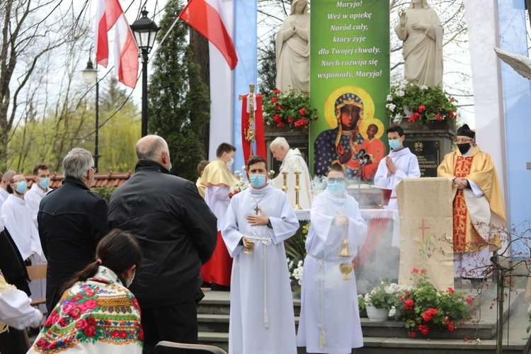 Uroczystość 40. rocznicy 3-majowej Mszy św. "Solidarności" w Andrychowie - 2021