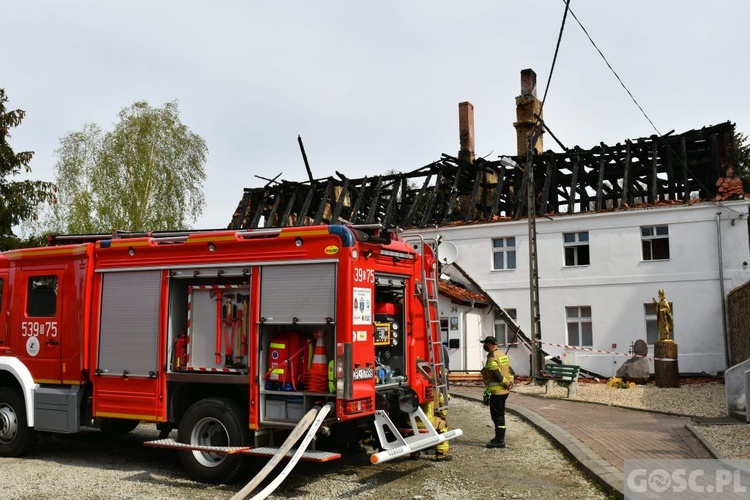 Pożar plebanii w Jakubowie już ugaszony