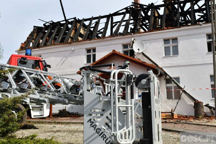 Pożar plebanii w Jakubowie już ugaszony