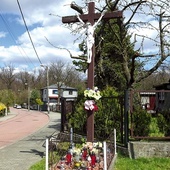 Krucyfiks na Gaidzikowych Górkach upamiętnia zlikwidowany w latach 30. XX w. cmentarz choleryczny  na granicy Rokitnicy i Helenki.