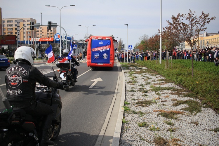 Powitanie ZAKSY, zwycięzców Ligi Mistrzów w Kędzierzynie-Koźlu