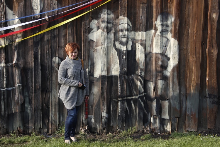 Mural na stodole w Lubochni