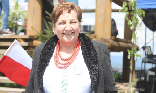 Małgorzata Banaś również góralskim strojem uczciła pamięć św. Jana Pawła II.