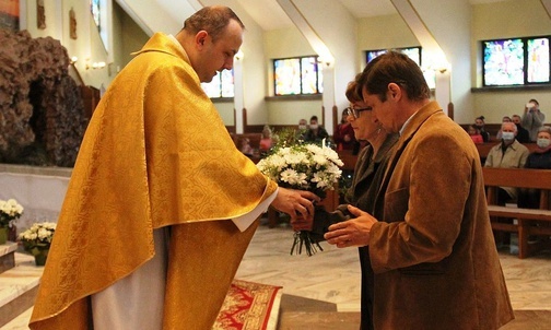 Msza św. na Złotych Łanach w ramach pielgrzymki oazy rodzin do św. Józefa.