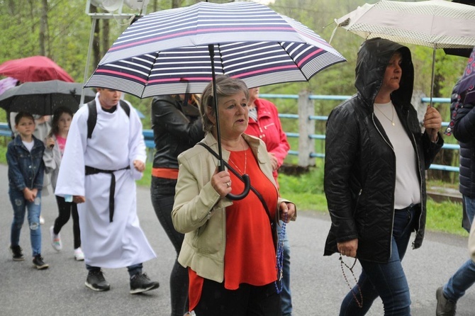 101. urodziny św. Jana Pawła II przy starej kuźni w Rzykach