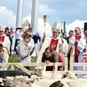 Błogosławieństwo stada owiec zakończyło modlitwy.