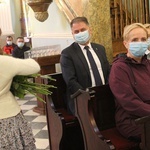 Podziękowanie za pracę służby zdrowia w czasie epidemii w Cieszynie