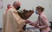 Podziękowanie za pracę służby zdrowia w czasie epidemii w Cieszynie