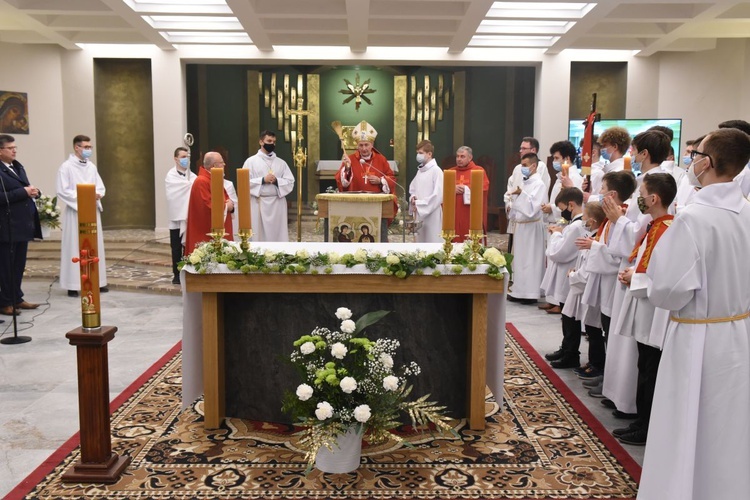 Poświęcenie kaplicy - auli św. Michała Archanioła.