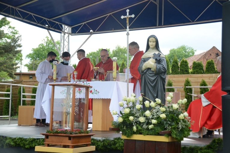 Głębinów. Eucharystia po ustanowieniu Sanktuarium św. Rity