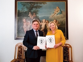 ▲	Umowę podpisali Leszek Ruszczyk i Justyna Górska-Streicher.