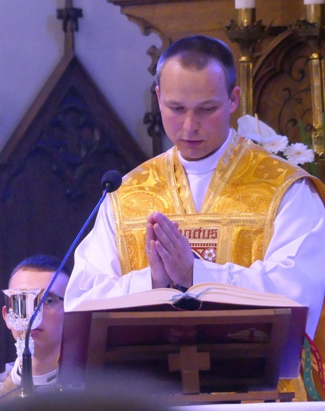 Prymicyjna Msza św. ks. Wojciecha Kamińskiego w Dankowicach