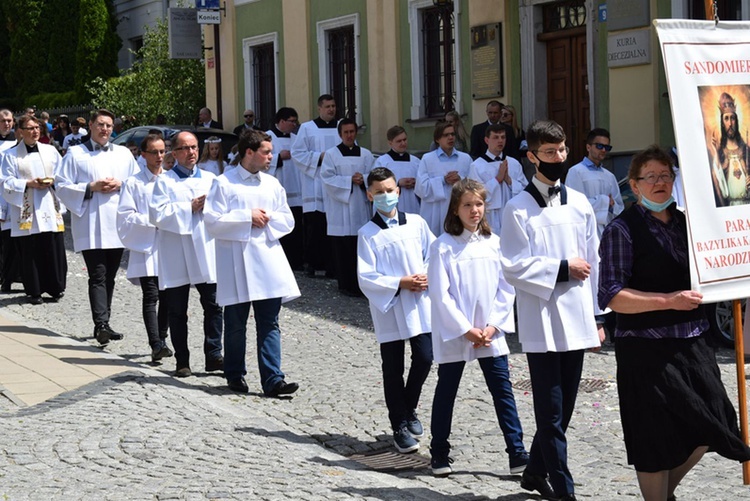 Sandomierz. Uroczystość Bożego Ciała w katedrze