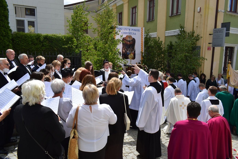 Sandomierz. Uroczystość Bożego Ciała w katedrze