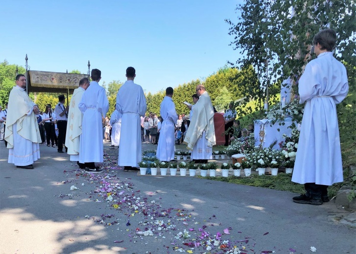 Uroczystość Bożego Ciała w parafii w Mazańcowicach - 2021