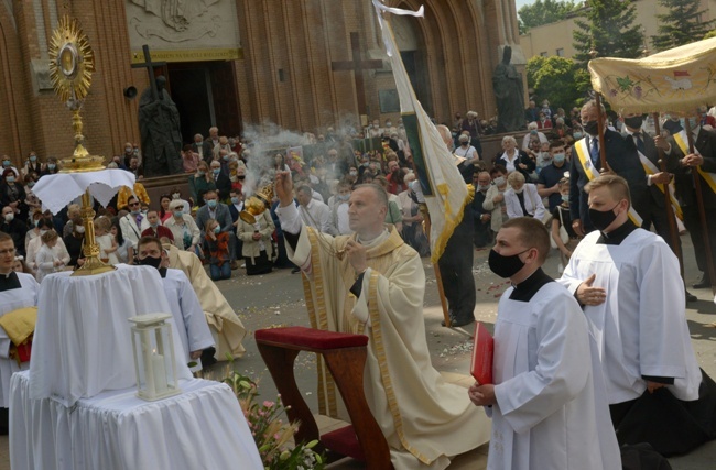 Uroczystość Najświętszego Ciała i Krwi Chrystusa w radomskiej katedrze