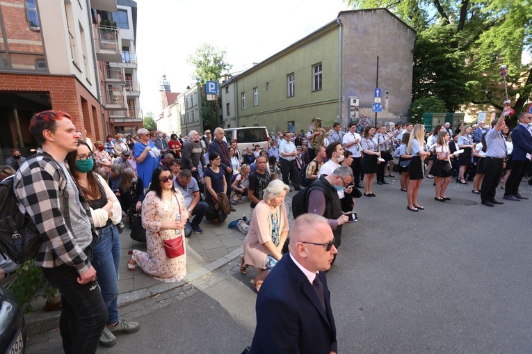 Procesja eucharystyczna w parafii Bożego Ciała w Krakowie 2021