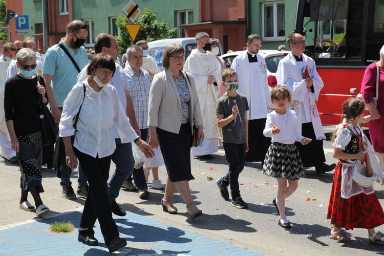 Uroczystość Bożego Ciała w parafii konkatedralnej w Żywcu - 2021