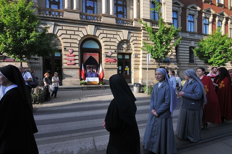 Procesja eucharystyczna w parafii Świętego Krzyża w Krakowie 2021