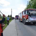 Motocykliści i strażacy na Drodze Papieskiej