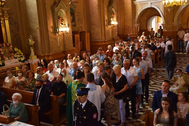 Poświęcenie sztandaru orkiestry w Górze św. Małgorzaty