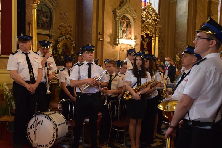 Poświęcenie sztandaru orkiestry w Górze św. Małgorzaty