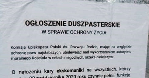 Fałszywe ogłoszenia duszpasterskie 