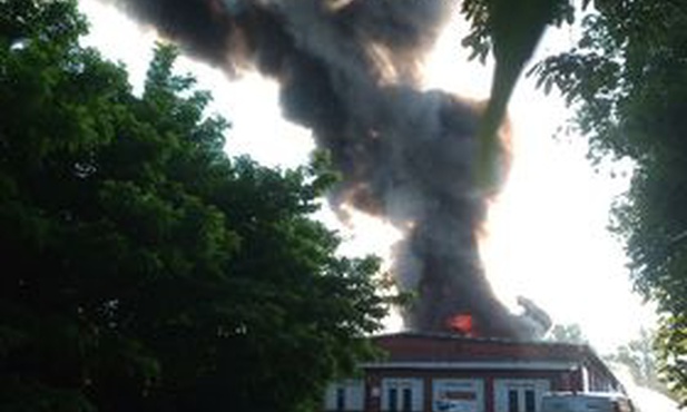 Chorzów. Pożar w warsztacie samochodowym