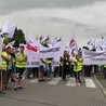 Jastrzębie-Zdrój. Protest górników przed siedzibą JSW [ZDJĘCIA]