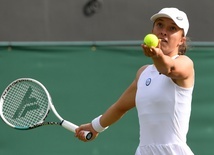 Wimbledon - Świątek w 1/8 finału bez straty seta