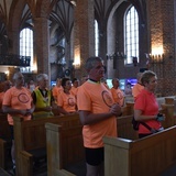 Pielgrzymi na rowerach w trasie na Jasną Górę