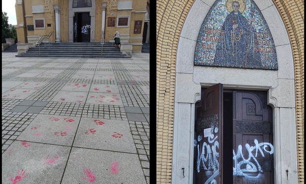Łódź: Zatrzymano sprawcę dewastacji drzwi katedry. Mówi, że zrobił to, bo...