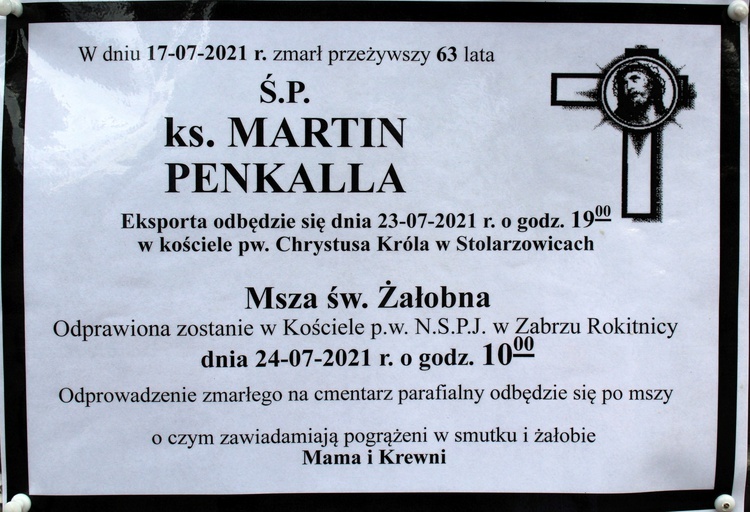 Zmarł ks. Marcin Penkalla