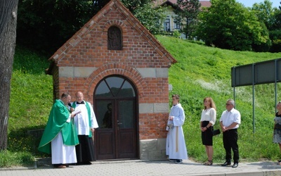Poświęcenie płaskorzeźby św. Krzysztofa.