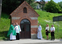 Poświęcenie płaskorzeźby św. Krzysztofa.