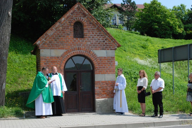 Poświęcenie płaskorzeźby św. Krzysztofa.