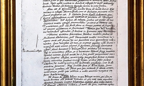 List polecający  Stanisława Kostkę, nazywany do dzisiaj „Listem trzech świętych”.