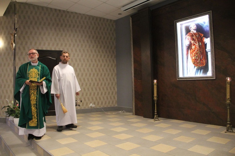 Poświęcenie obrazu św. Ignacego w parafii "kolejowej"