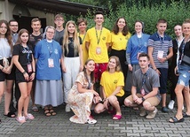 ▲	Część uczestników fundacyjnego obozu z lipnicką kadrą.