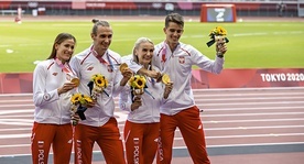 Natalia Kaczmarek, Karol Zalewski, Justyna Święty-Ersetic, Kajetan Duszyński – nasza złota sztafeta.